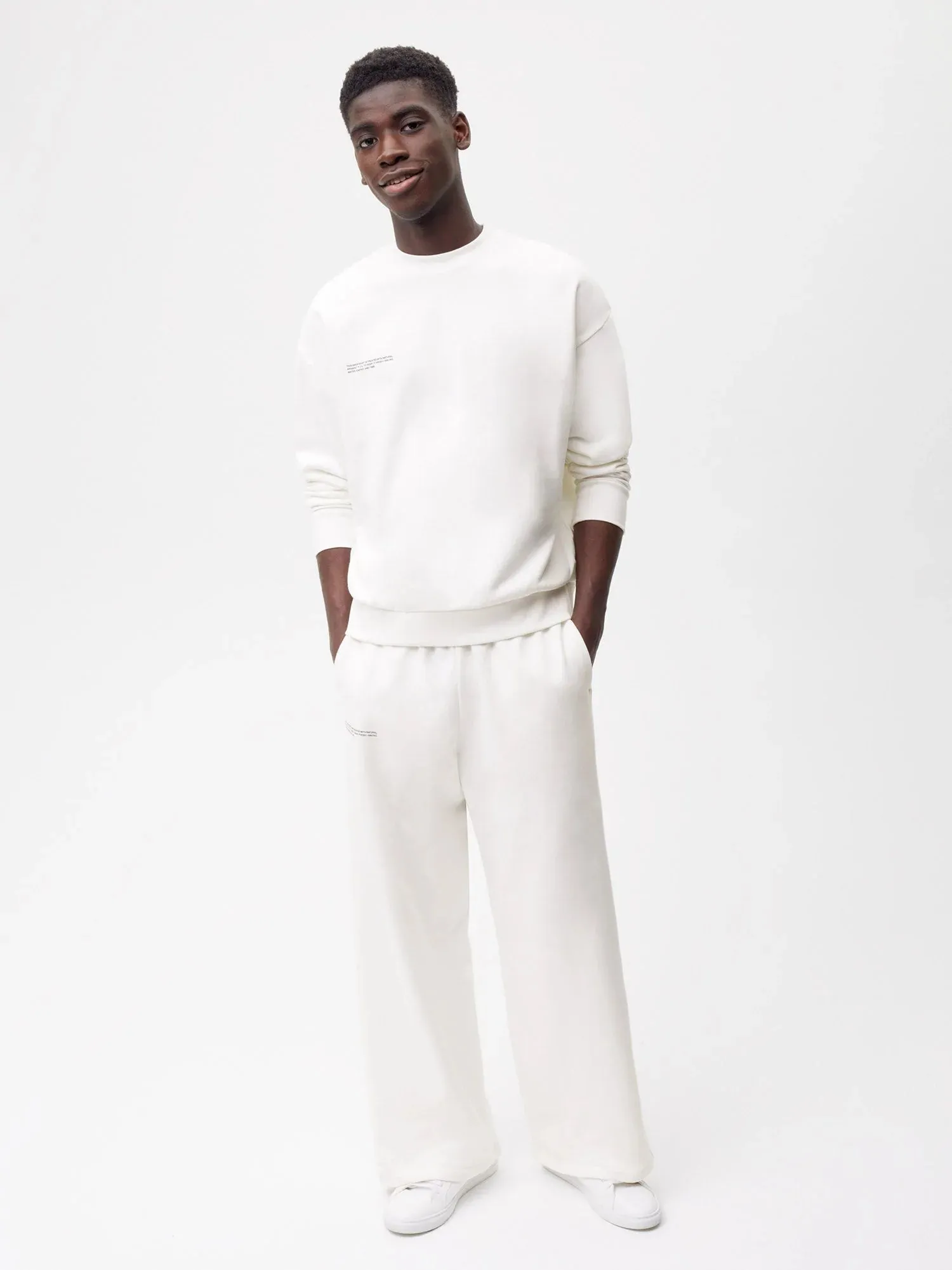 365 Straight Leg Track Pants—off-white