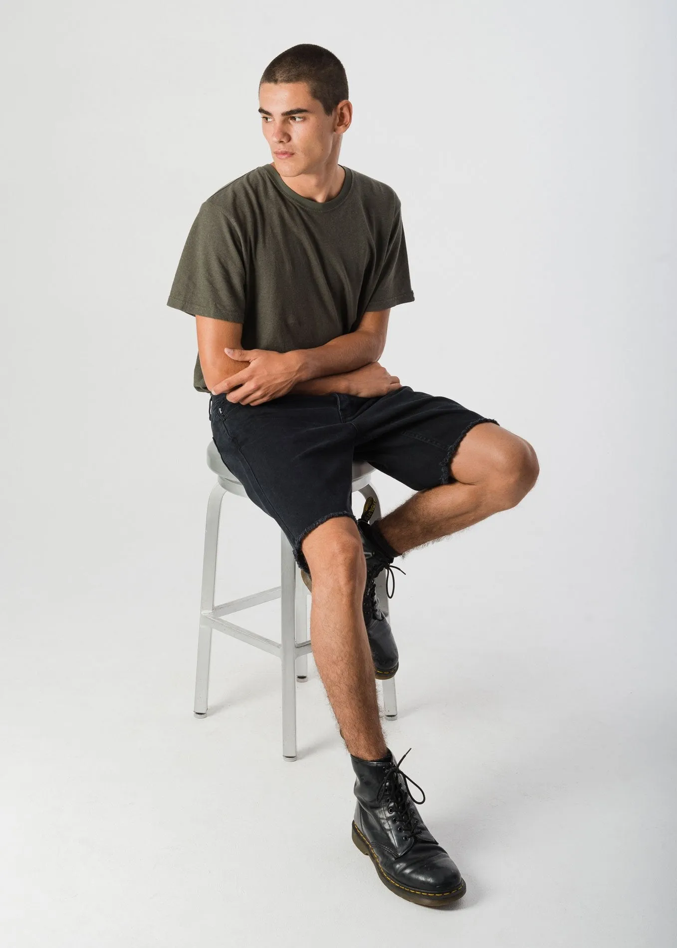 Afends Mens Stock - Cut Off Denim Short