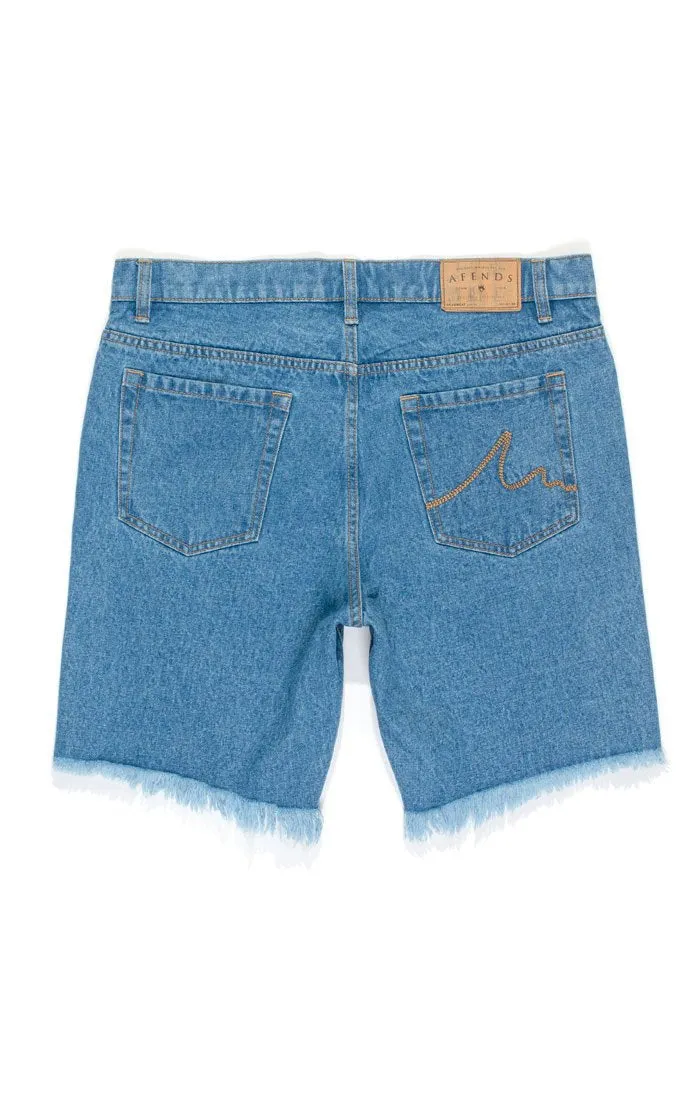 Afends Mens Stock - Cut Off Denim Short