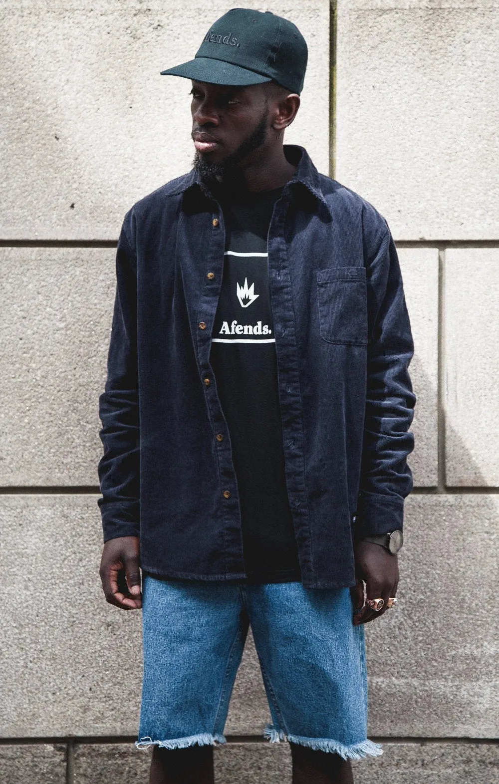 Afends Mens Stock - Cut Off Denim Short