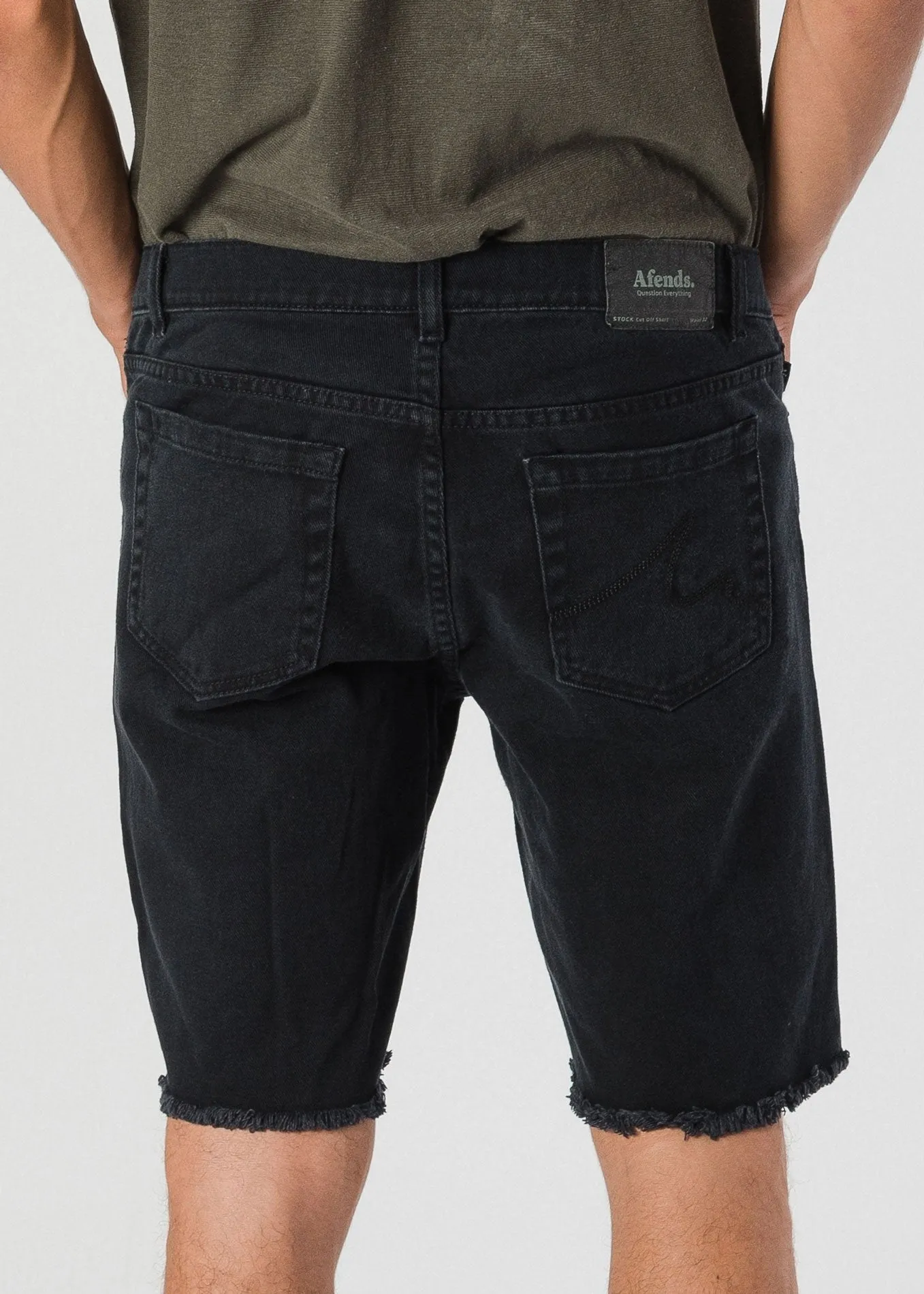 Afends Mens Stock - Cut Off Denim Short