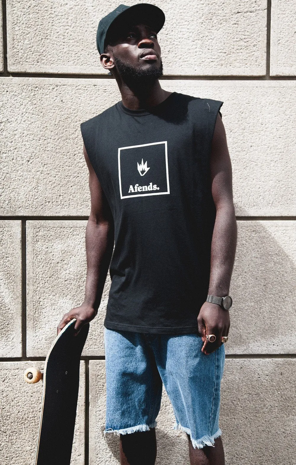 Afends Mens Stock - Cut Off Denim Short