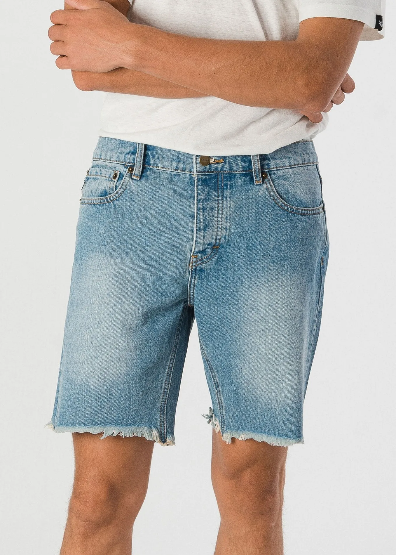Afends Mens Stock - Cut Off Denim Short