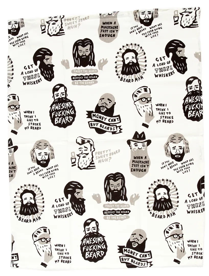 AWESOME F*CKING BEARD DISH TOWEL