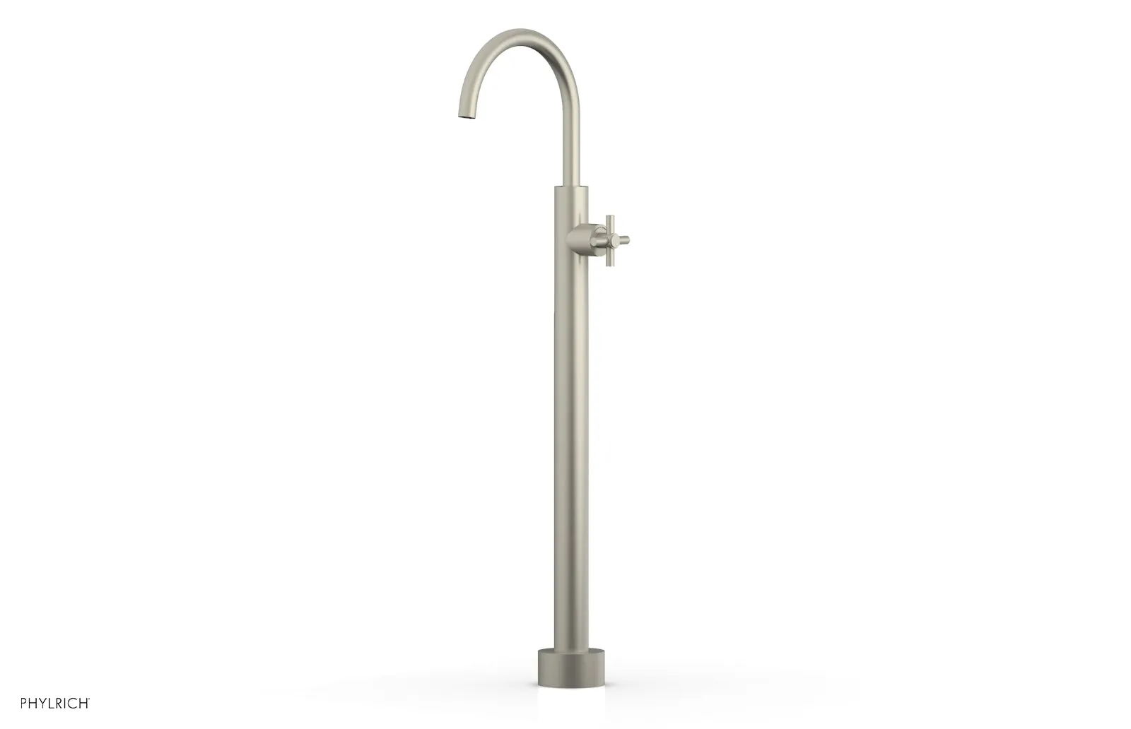 BASIC Tall Floor Mount Tub Filler - Cross Handle D131-44-02