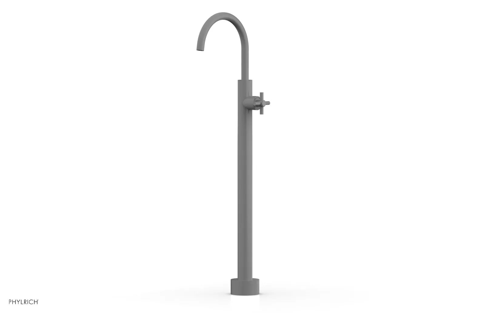 BASIC Tall Floor Mount Tub Filler - Cross Handle D131-44-02