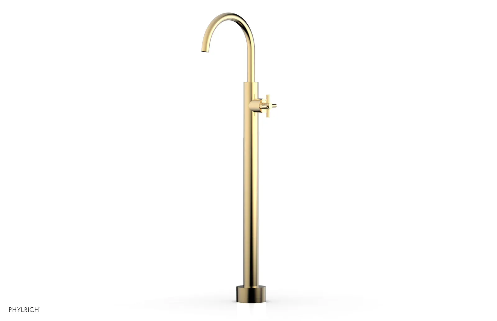 BASIC Tall Floor Mount Tub Filler - Cross Handle D131-44-02