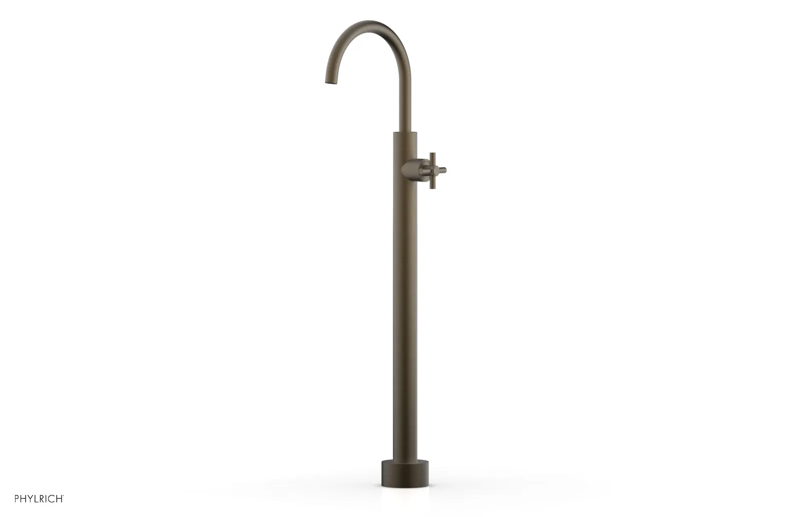 BASIC Tall Floor Mount Tub Filler - Cross Handle D131-44-02