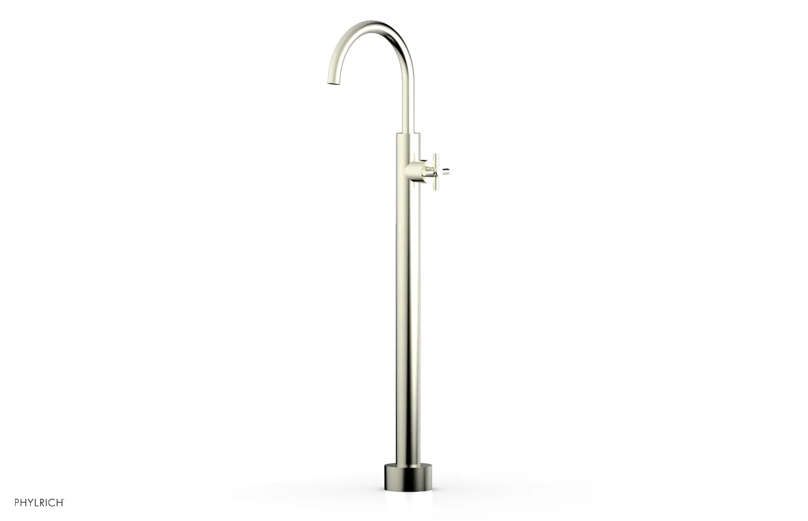BASIC Tall Floor Mount Tub Filler - Cross Handle D131-44-02