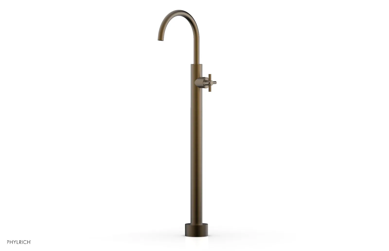 BASIC Tall Floor Mount Tub Filler - Cross Handle D131-44-02