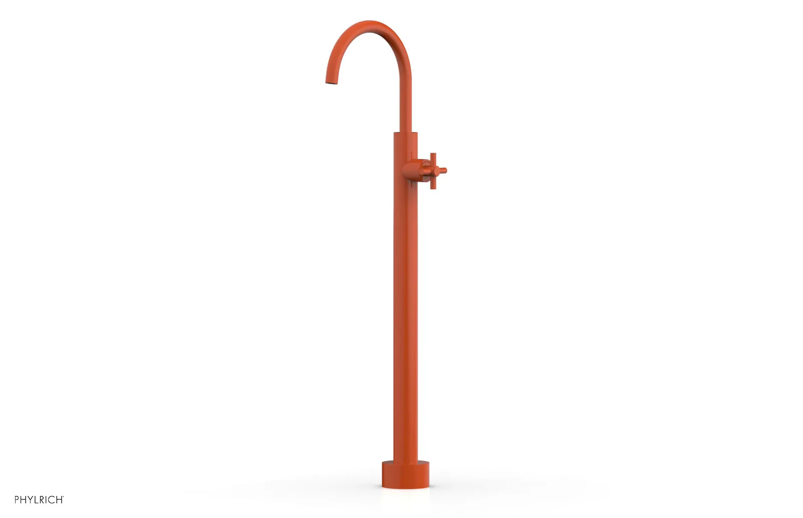 BASIC Tall Floor Mount Tub Filler - Cross Handle D131-44-02