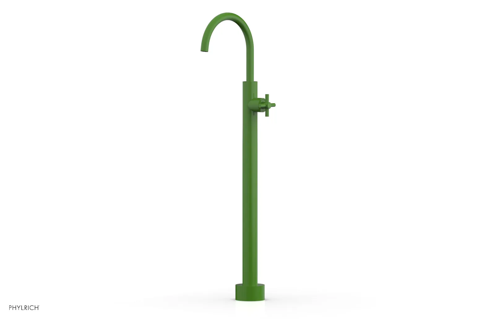 BASIC Tall Floor Mount Tub Filler - Cross Handle D131-44-02
