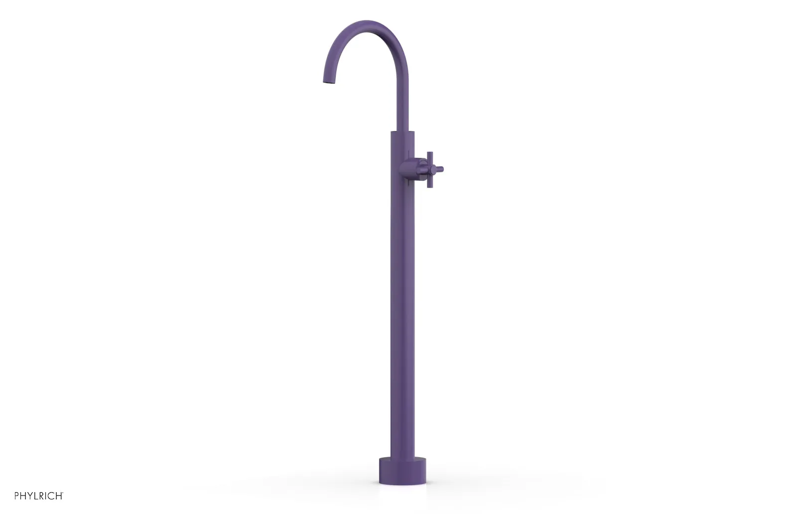BASIC Tall Floor Mount Tub Filler - Cross Handle D131-44-02