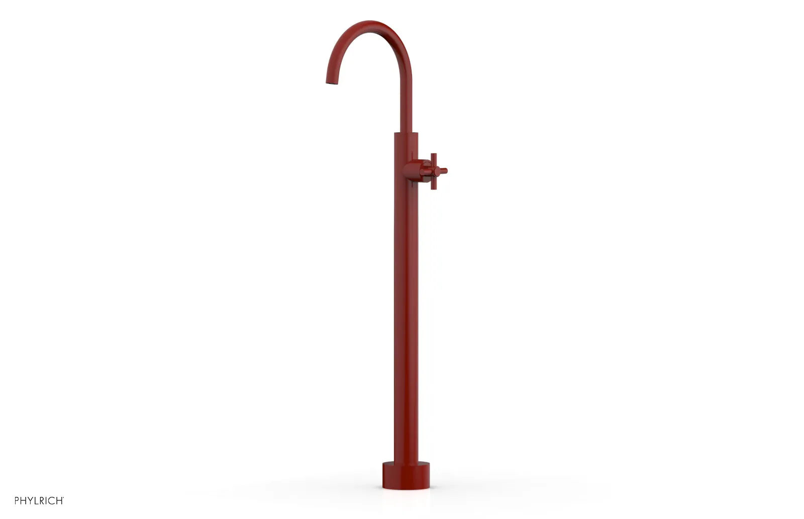 BASIC Tall Floor Mount Tub Filler - Cross Handle D131-44-02