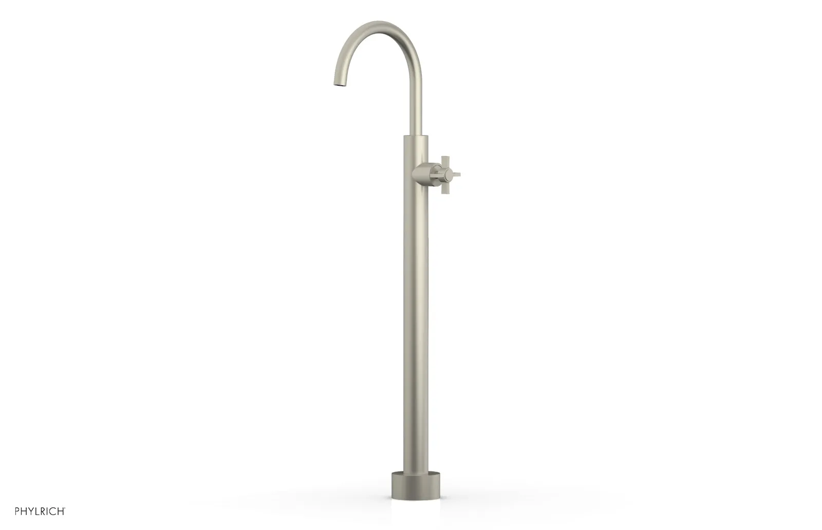 BASIC Tall Floor Mount Tub Filler - Cross Handle D132-44-02