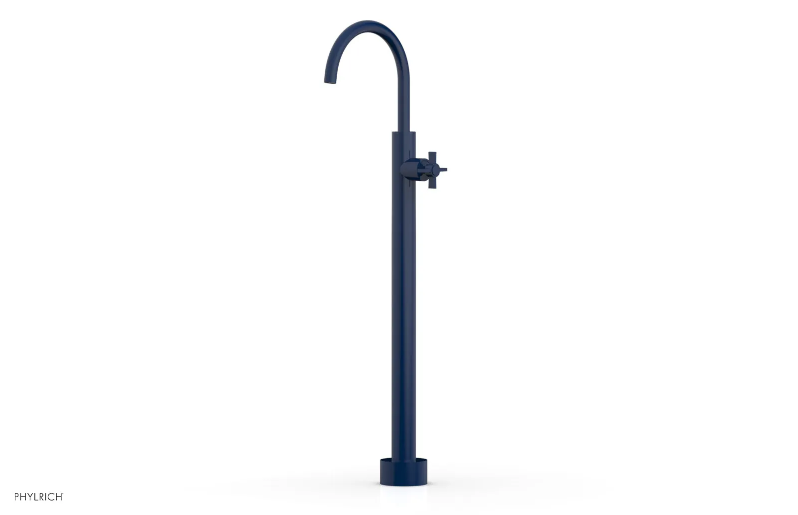 BASIC Tall Floor Mount Tub Filler - Cross Handle D132-44-02
