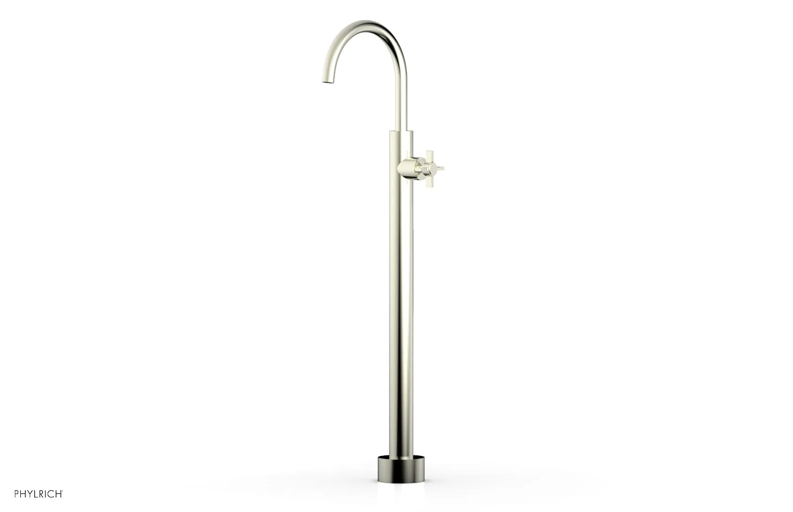 BASIC Tall Floor Mount Tub Filler - Cross Handle D132-44-02