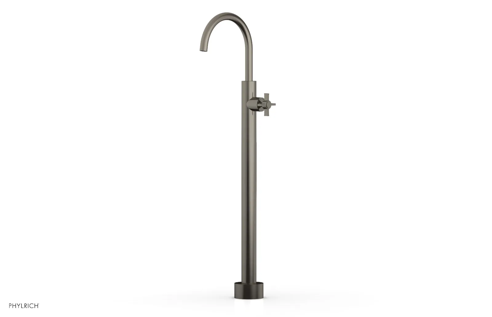 BASIC Tall Floor Mount Tub Filler - Cross Handle D132-44-02