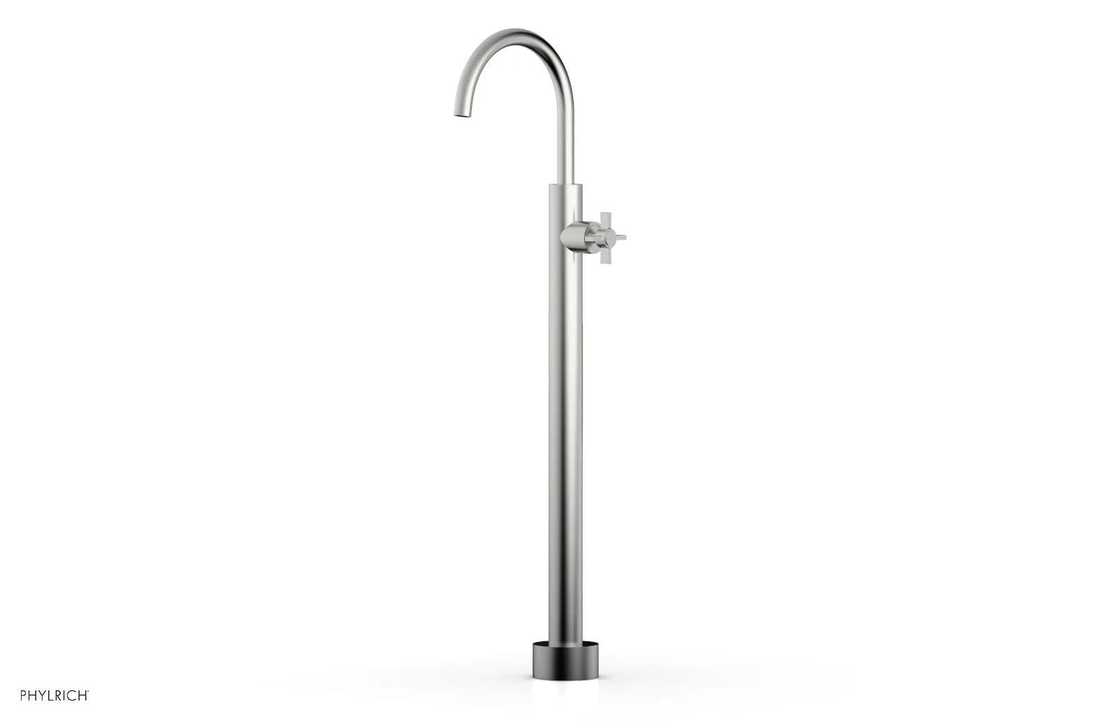 BASIC Tall Floor Mount Tub Filler - Cross Handle D132-44-02