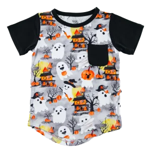 Birdie Bean Freddy Costume Ghosts Halloween Pocket T-Shirt