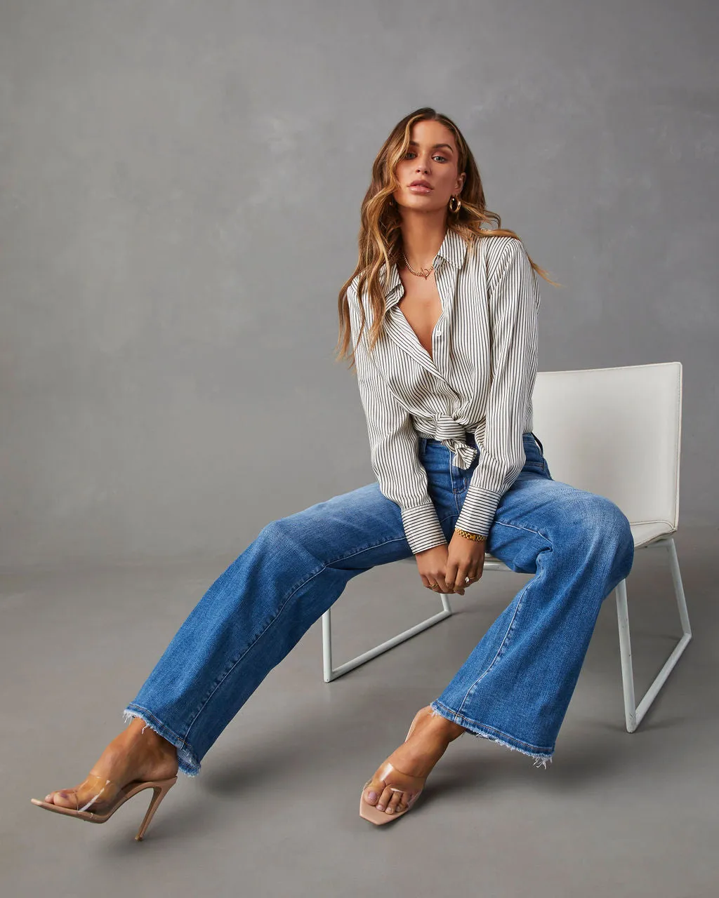 Casual Moves High Rise Wide Leg Jeans