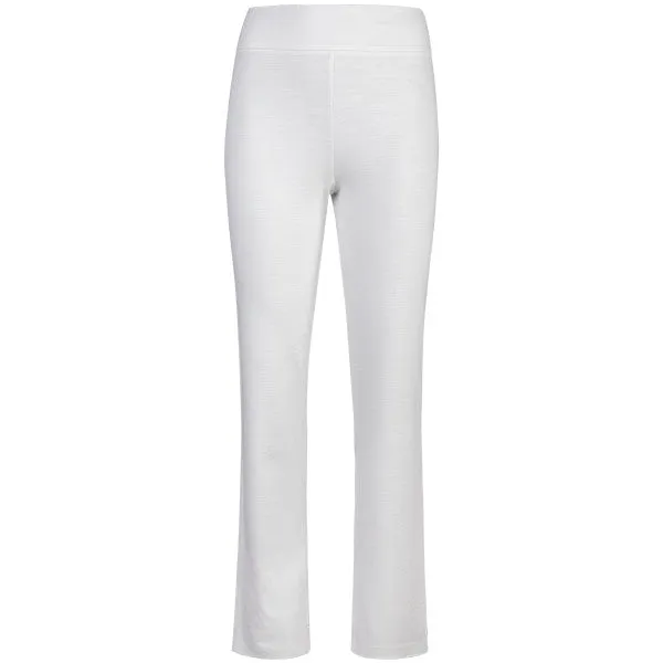 Cigarette-Leg Fiammato Pant in White