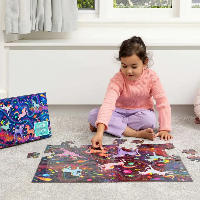 Crocodile Creek 23 - Holographic Unicorn Galaxy Puzzle 100pc
