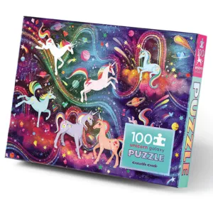 Crocodile Creek 23 - Holographic Unicorn Galaxy Puzzle 100pc