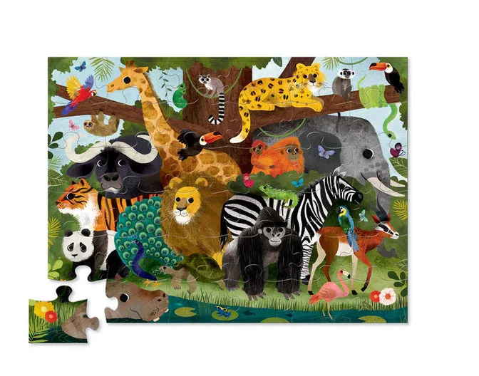 Crocodile Creek 23 - Puzzle Floor 36pcs Jungle Friends