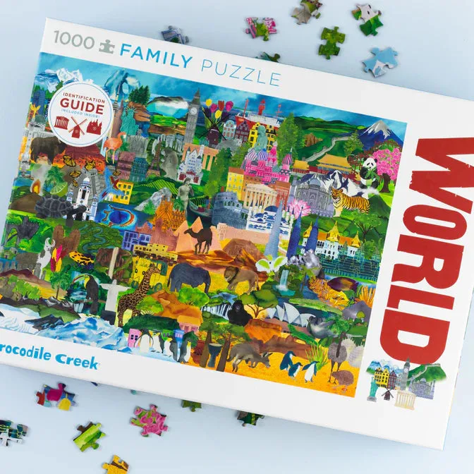 Crocodile Creek - Puzzle 1000pcs - World Collage