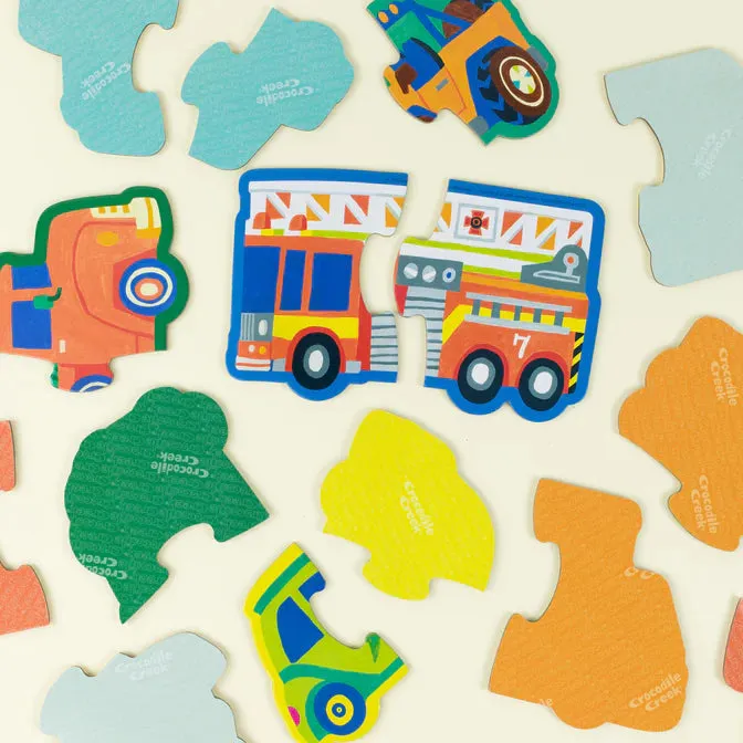 Crocodile Creek - Puzzle 10x2pcs - Lets Begin Vehicles