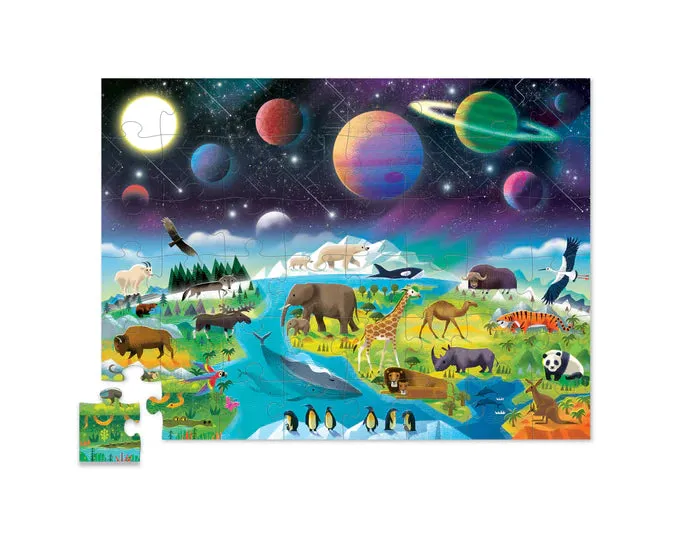 Crocodile Creek - Puzzle 48pcs - Above & Below Earth & Space