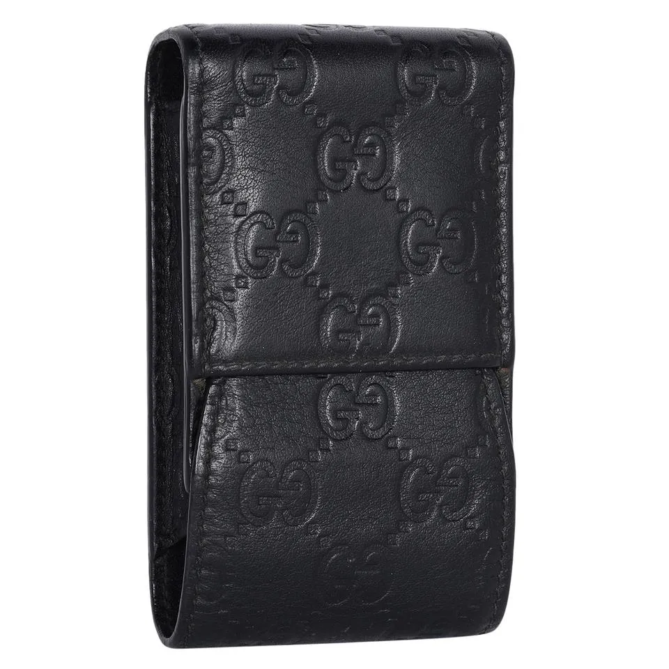 GG Small Leather Lipstick Case (Authentic Pre-Owned)