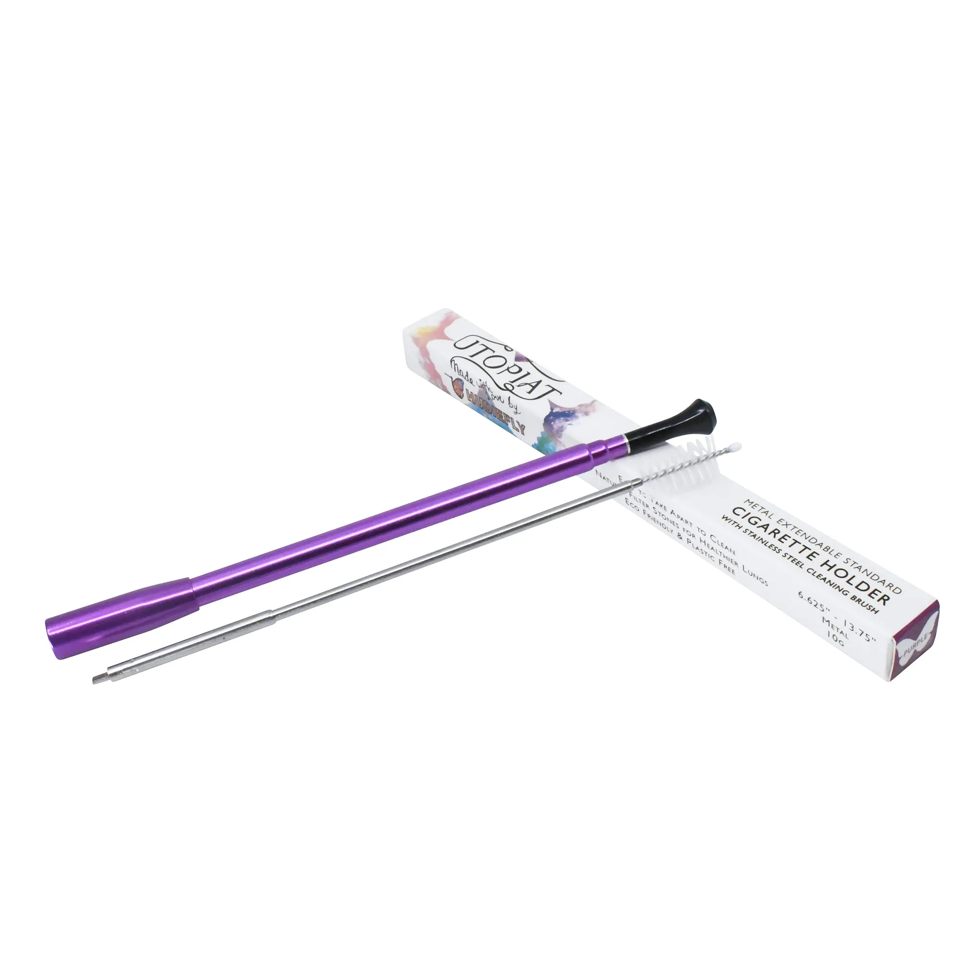Holly Smoke-The Breakfast at Tiffany’s Inspired Functional Eco Metal Telescopic Cigarette Holder for Super slim Cigarettes