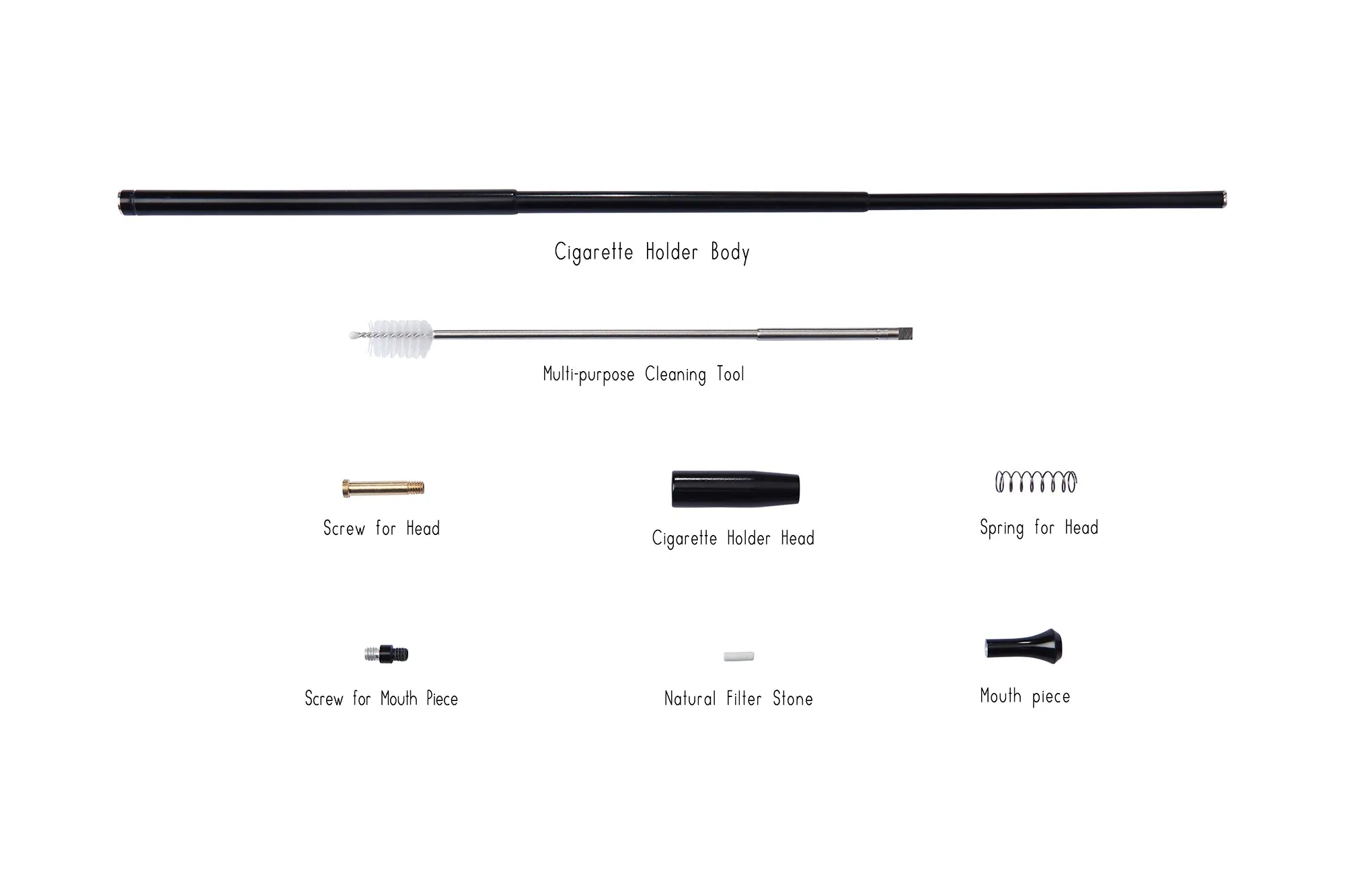 Holly Smoke-The Breakfast at Tiffany’s Inspired Functional Eco Metal Telescopic Cigarette Holder for Super slim Cigarettes