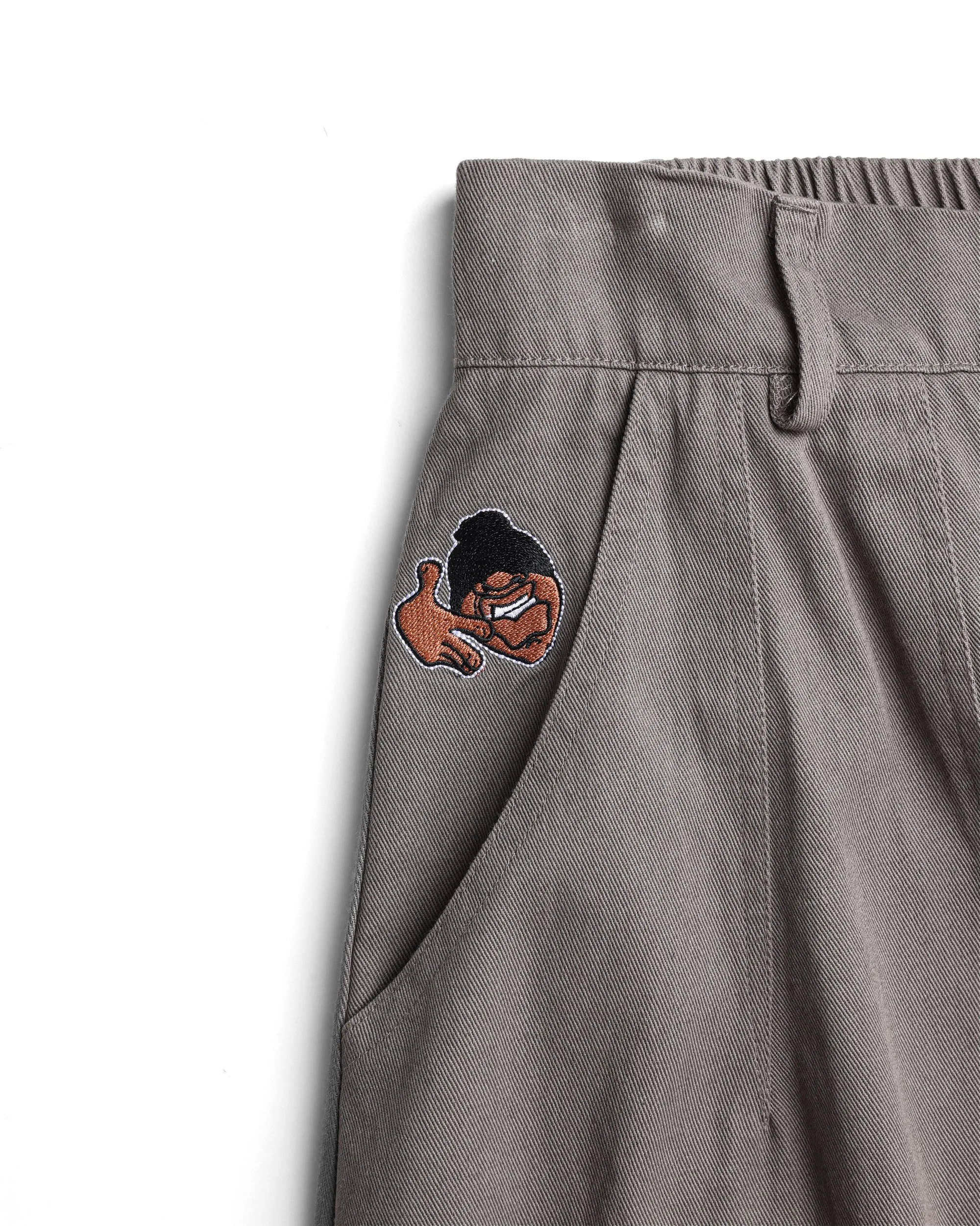 Ichigo Ichie Balloon Pants Washed Brown