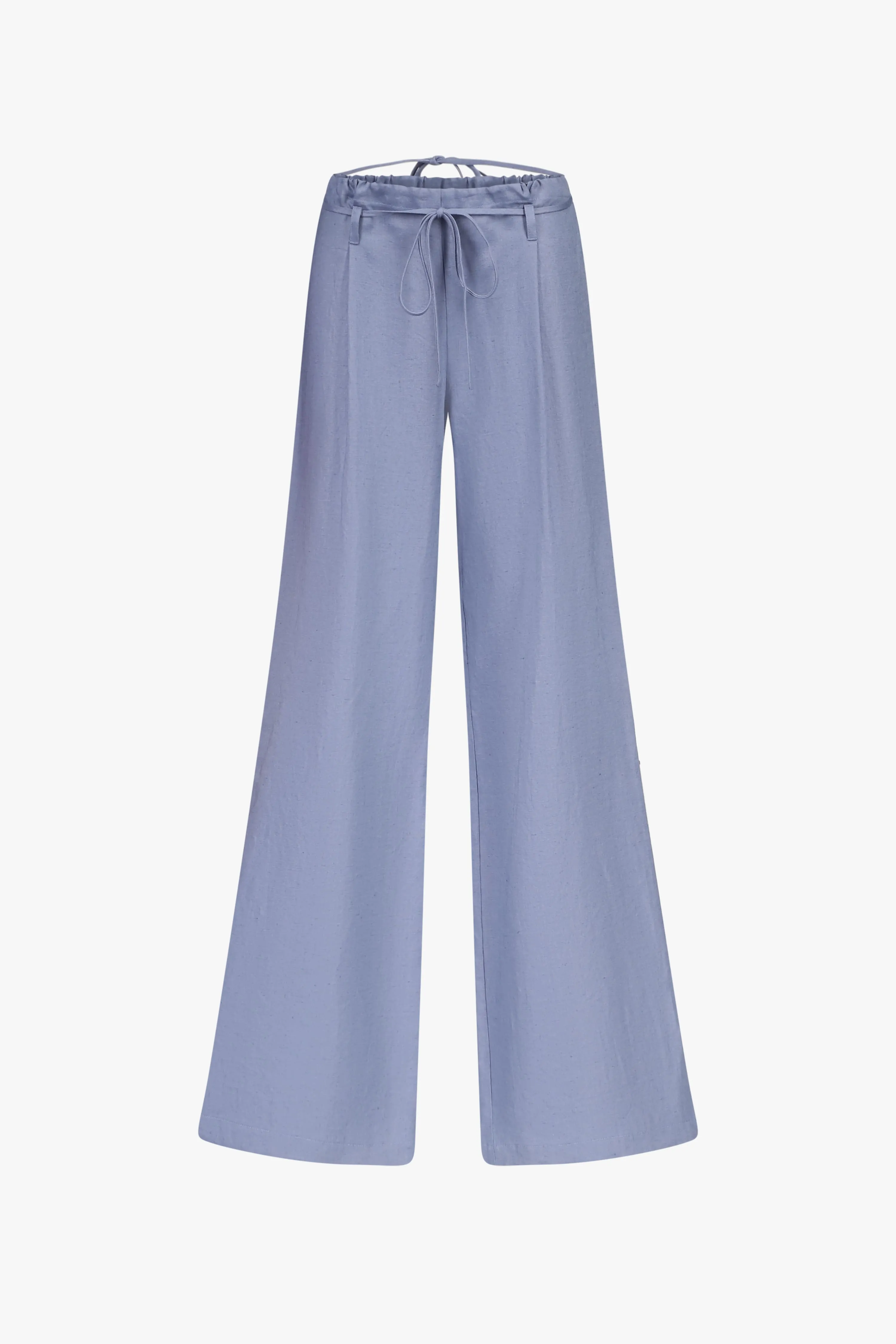 Indigo Wide Leg Drawstring Pants