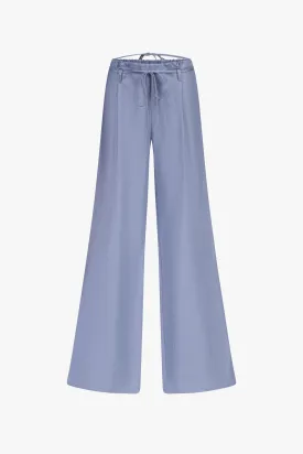 Indigo Wide Leg Drawstring Pants