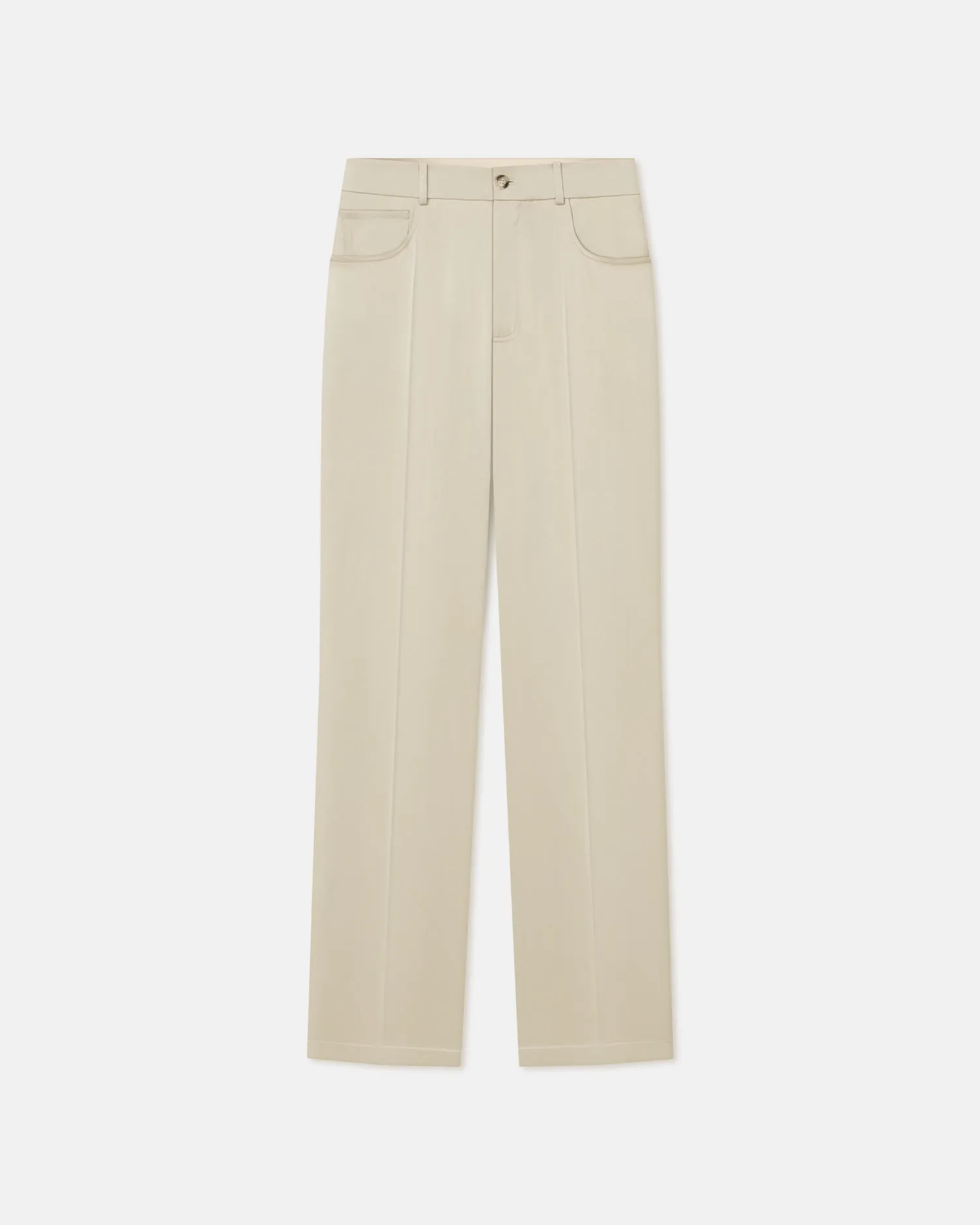 Macen - Satin Pants - Porcelain