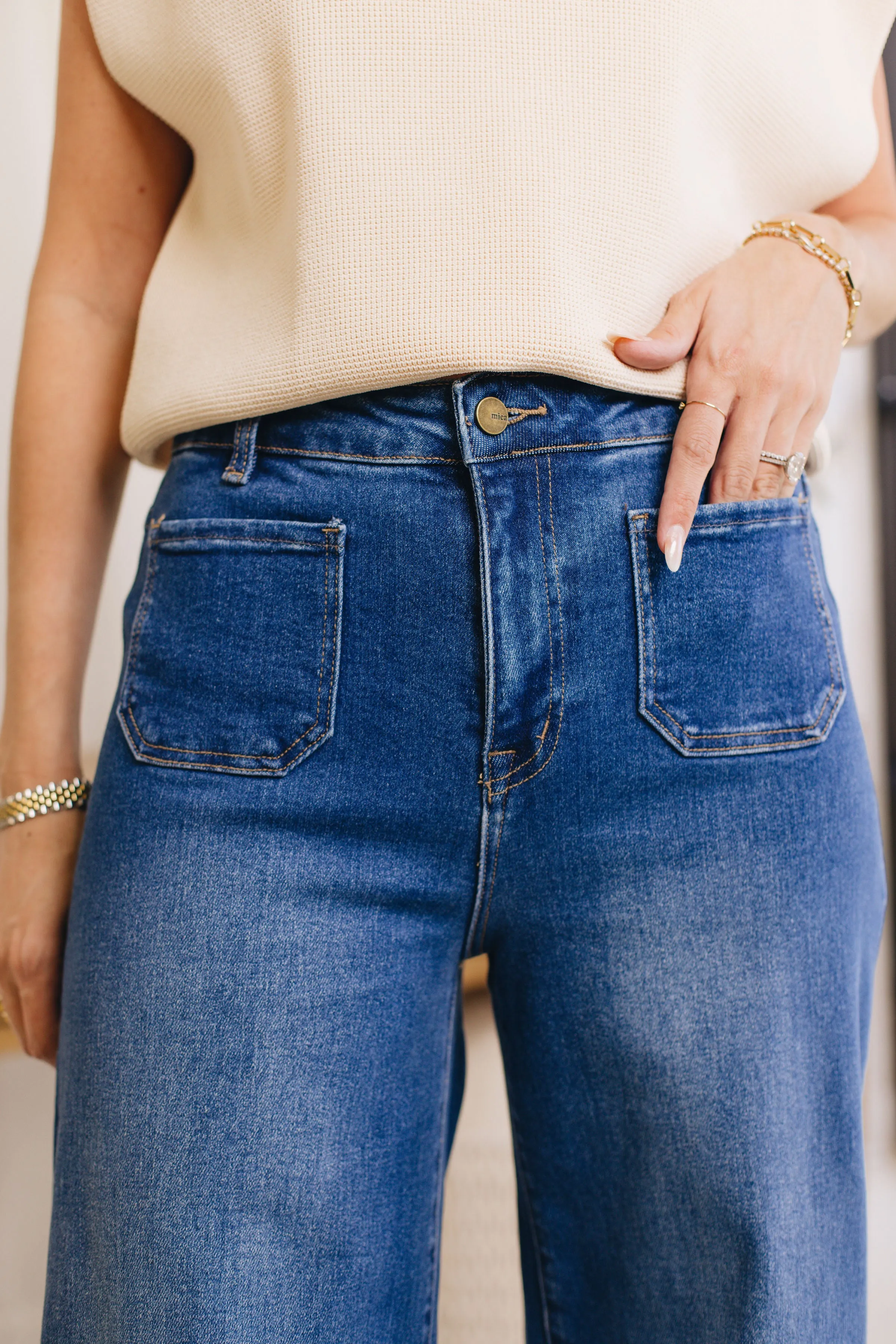 Mica Denim - The Hepburn Wide Leg Jeans (0-22W)