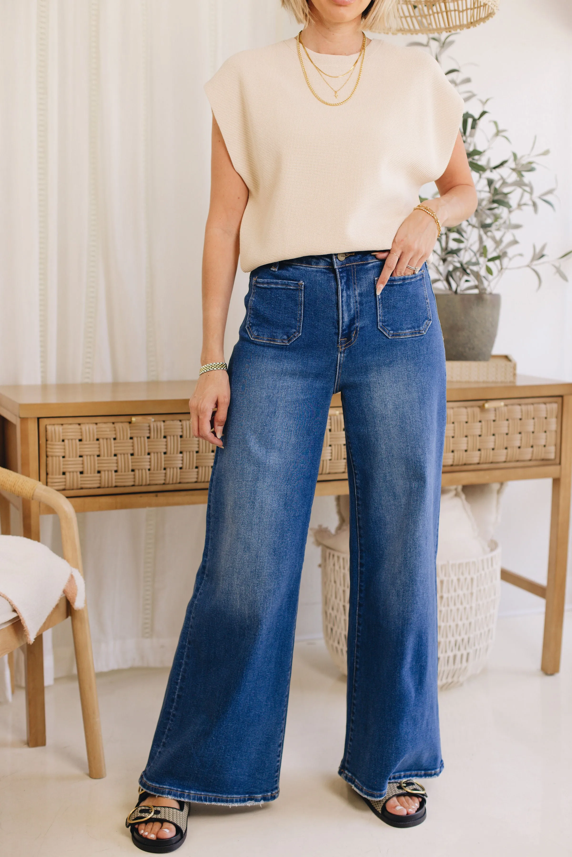 Mica Denim - The Hepburn Wide Leg Jeans (0-22W)