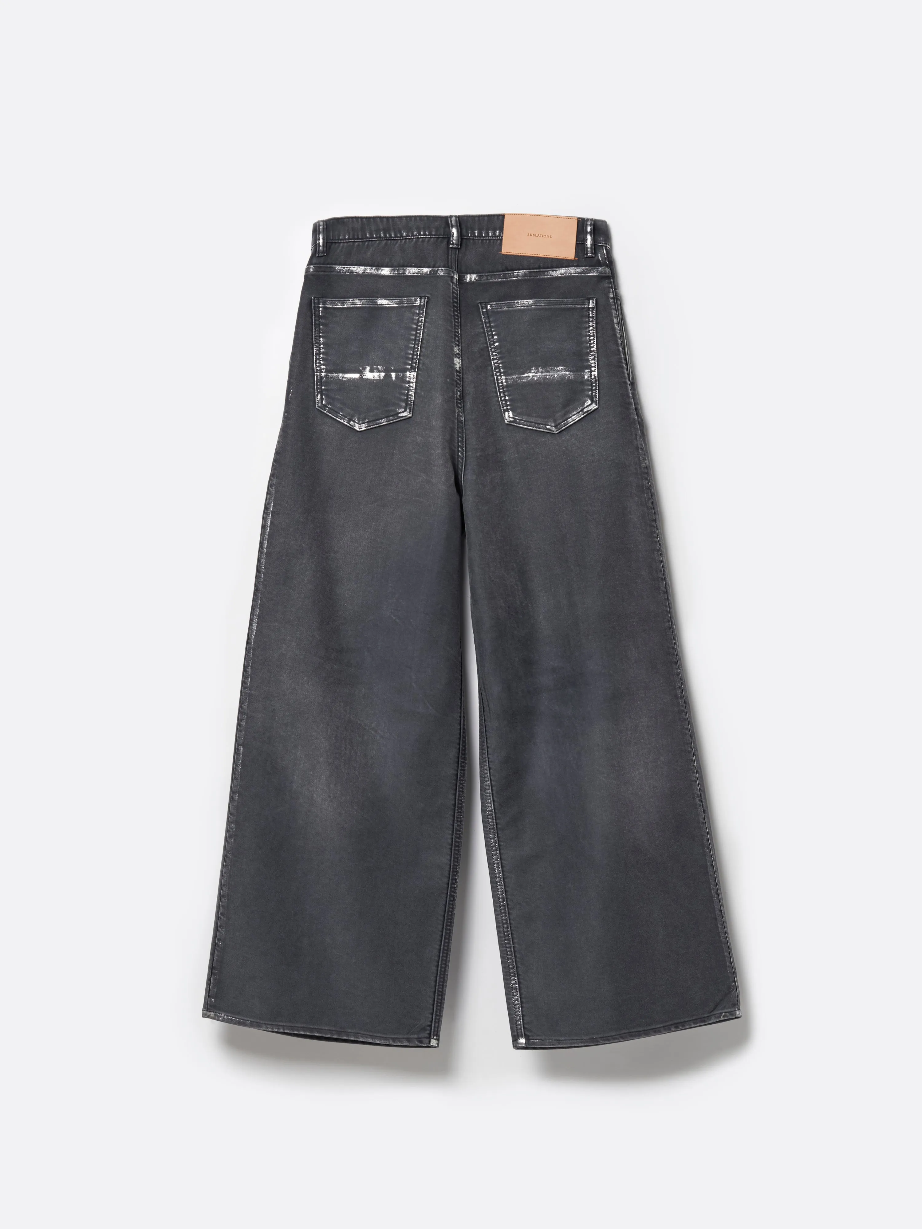 MOLESKINE 2TUCK WIDE BAGGY PANTS .12【BLACK】