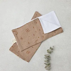 Over the Dandelions Muslin Washcloths Set of 2 - Night Sky