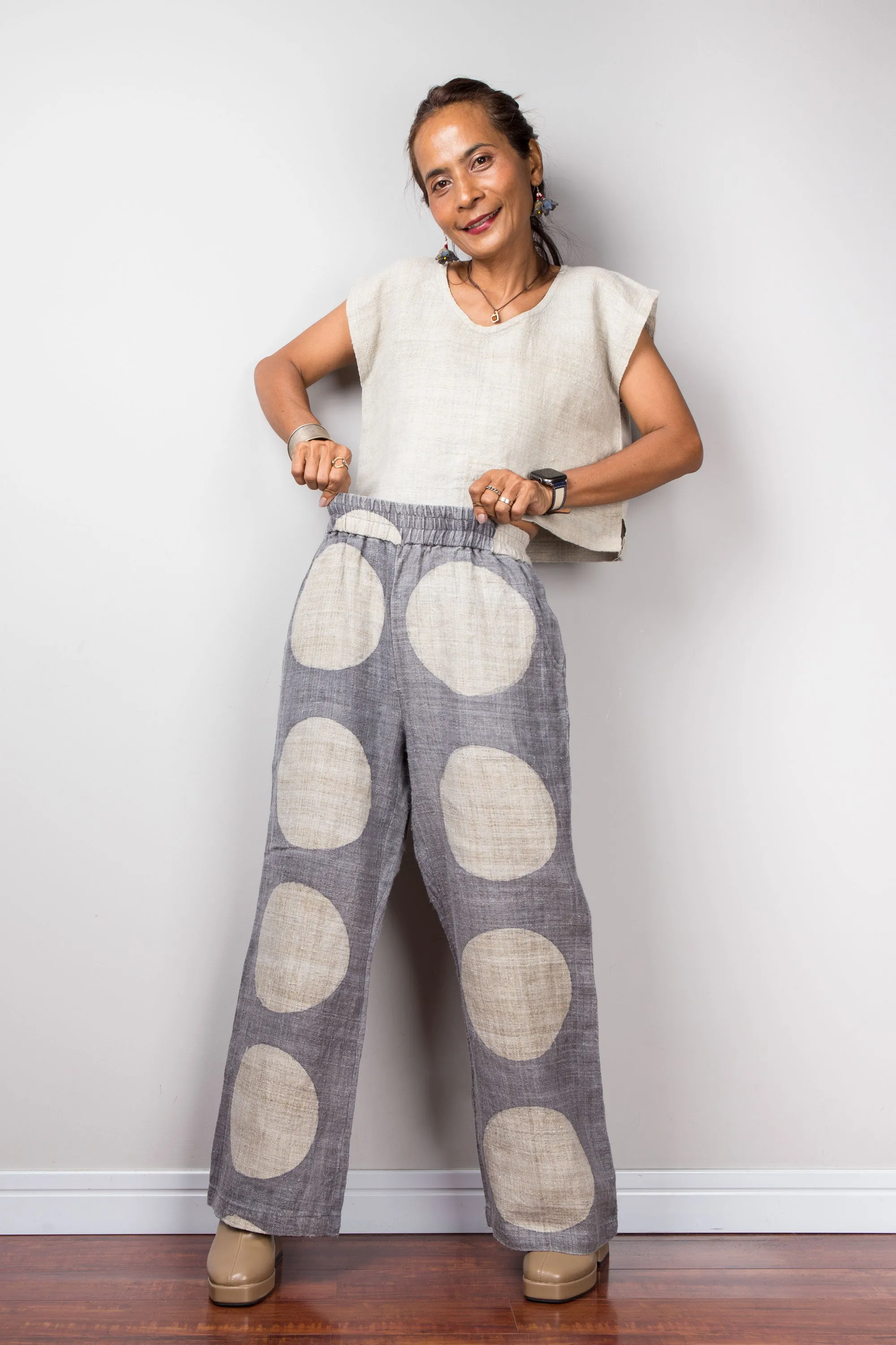 Polka dot pants