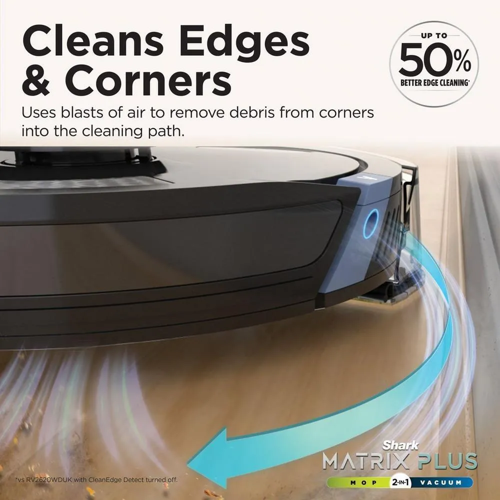 Shark RV2620WDUK Matrix Plus 2 in 1 Robot Vacuum and Mop