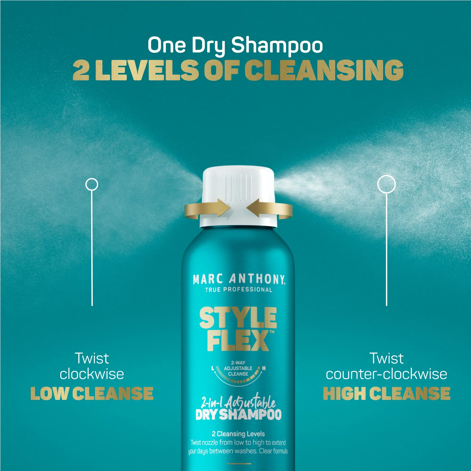 Style Flex™ <br> 2-In-1 Adjustable Dry Shampoo