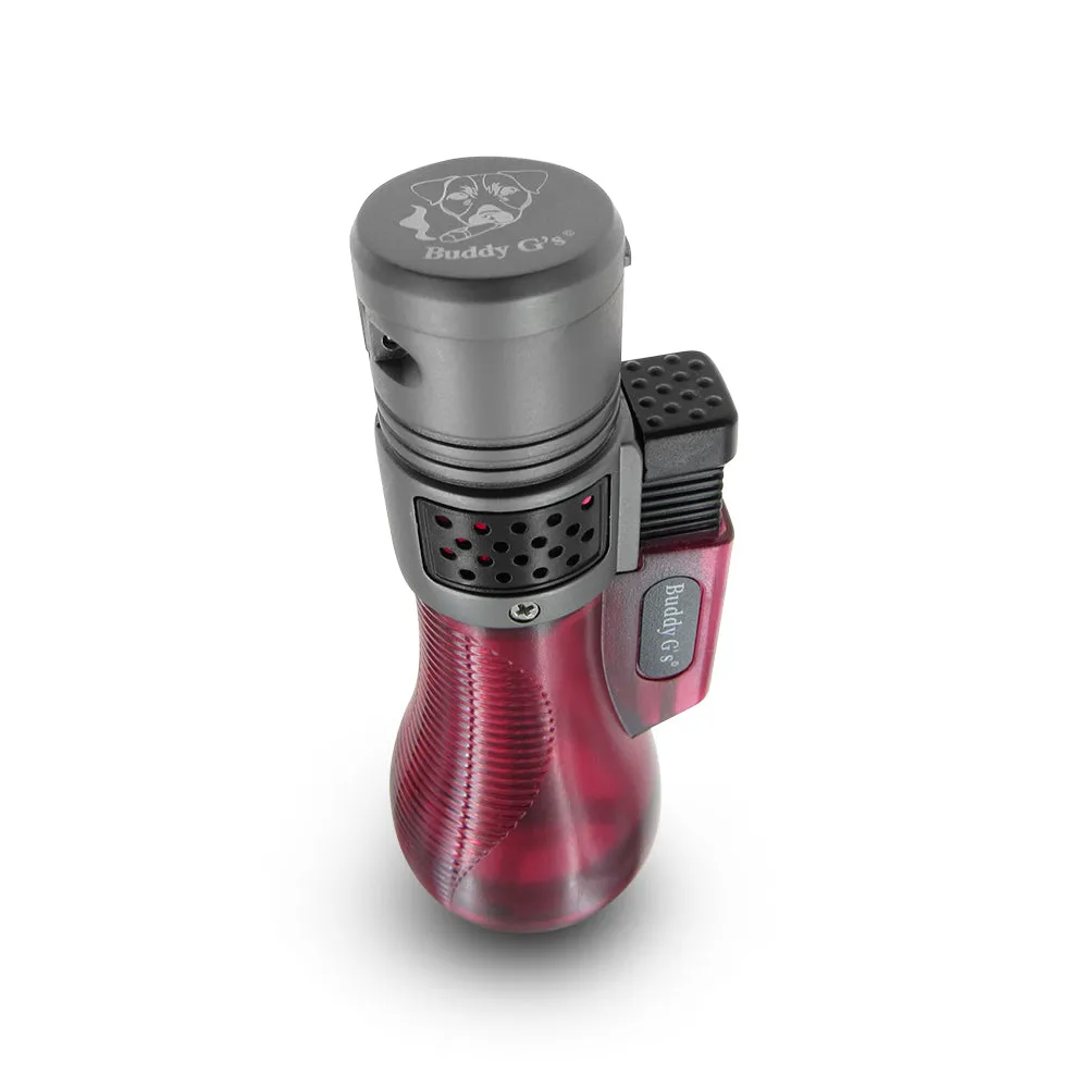 Windproof 3 Burner Refillable Tabletop Large Butane Jet Torch