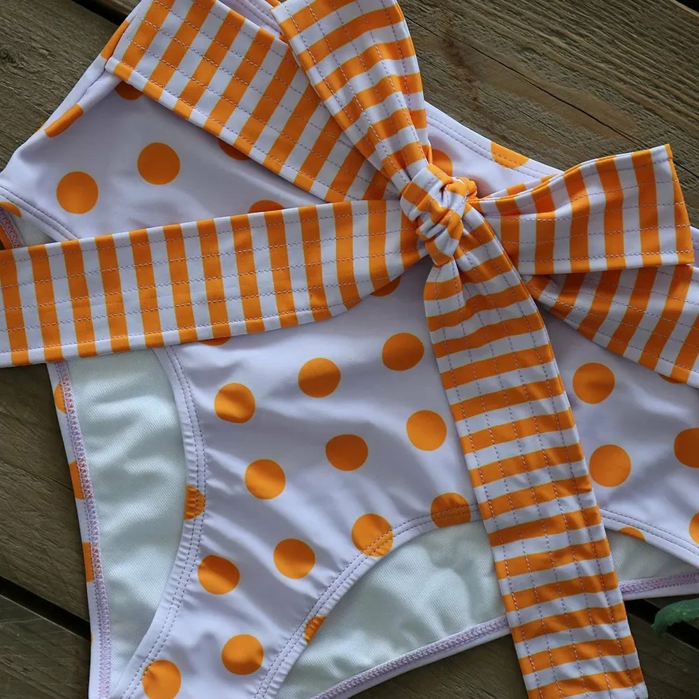 Yin-Joy 2 Piece Ruffle Swimsuit