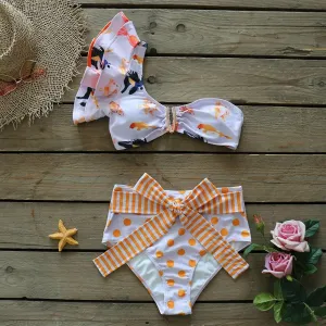 Yin-Joy 2 Piece Ruffle Swimsuit